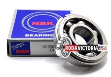 NSK JAPAN 63/28 NR C3 BALL BEARING, OPEN TYPE, NO SEALS  SNAP RING 28x68x18mm