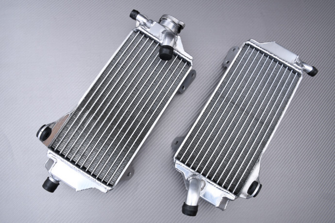 Radiateurs alu AVDB racing ultra-renforcés pour moto Yamaha YZF 250 finition haut de gamme