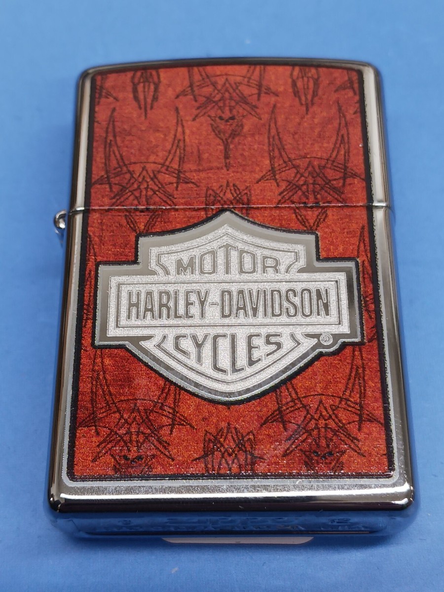 Zippo Harley-Davidson Bar and Shield Red Lighter 28266 | eBay
