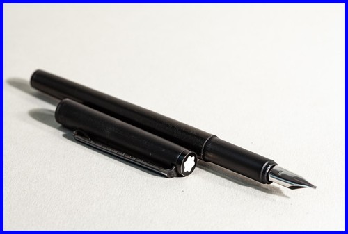 Montblanc Noblesse VIP 1124 Fountain Pen in Black with Broad 585 Gold Nib