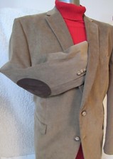 Ralph Lauren Brown Elbow Patch Corduroy Cotton Dog Lined Blazer sz 48R