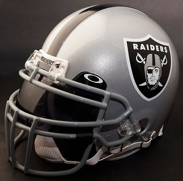 OAKLAND RAIDERS NFL Gameday REPLICA Football Helmet w/ OAKLEY Eye