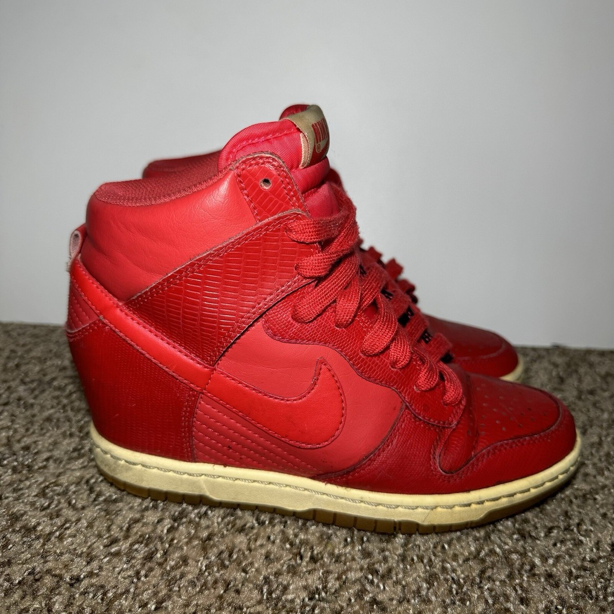 nike fast love sky high wedge sneakers