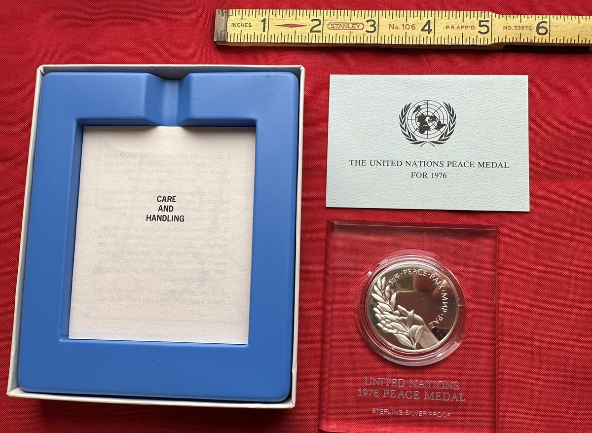 1976 FRANKLIN MINT PROOF Sterling Silver .925 United Nations