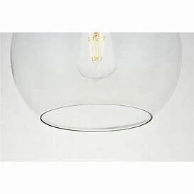 Living District LD2210BR Baxter 1 Light 10 inch Brass Flush Mount Ceiling Light - Picture 2 of 3
