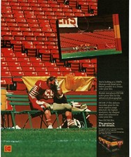 1989 KODAK EKTAR 25 Film Steve Hendrikson San Francisco 49ers Vintage Print Ad