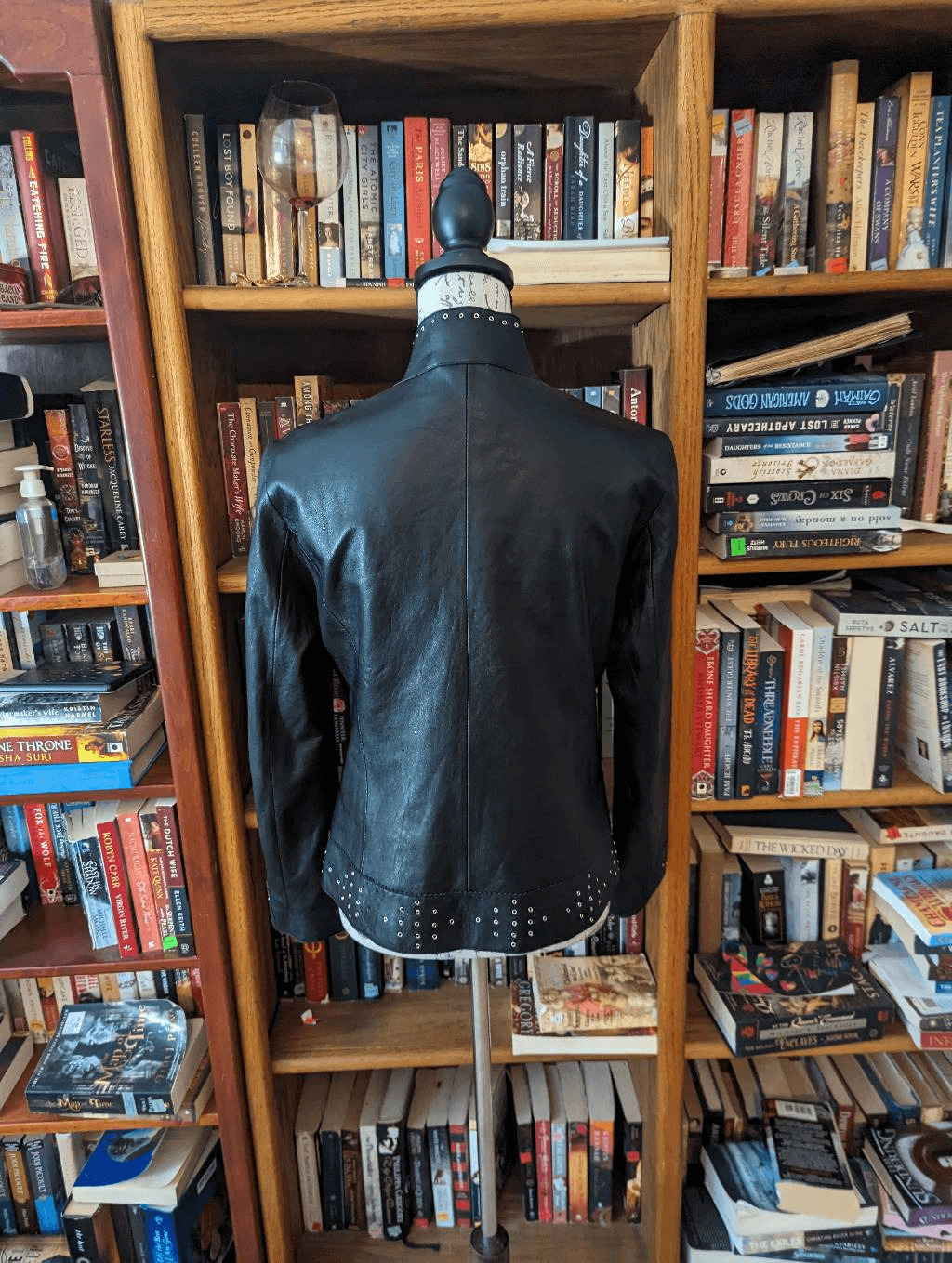 Nicola berti black leather moto jacket sz m excel… - image 2