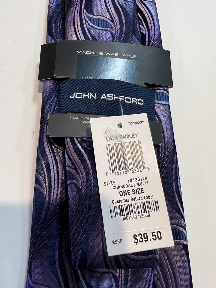 Corbata de cuello para hombre John Ashford 3,5"X60" Foto 3 de 4