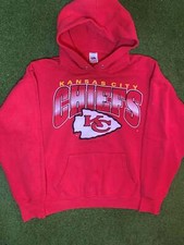 90s Kanas City Chiefs - Vintage NFL Hoodie Large 