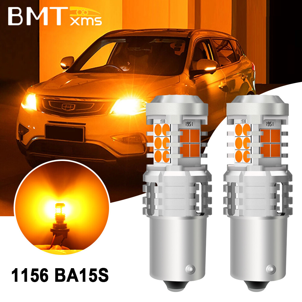 LED Rear Turn Signal Light Bulbs Amber 1156 for Hyundai Sonata Elantra 1992-2019
