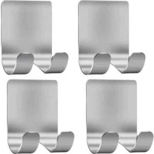 4 Pack Stainless Steel, Adhesive Razor Holder Shaver Hanger, For Shower Bathroom