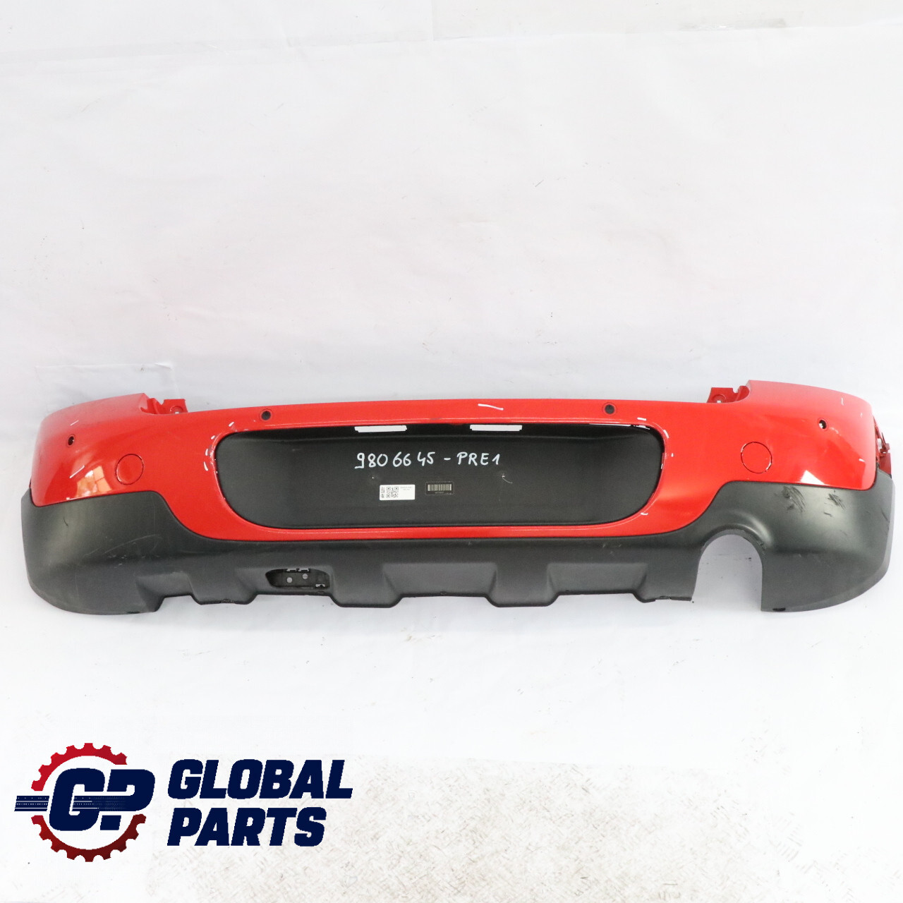 Mini Countryman R60 Embellecedor Parachoques Trasero PDC Rojo Puro - B16