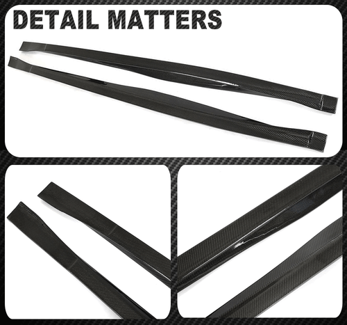Carbon Seitenschweller Ansätze Spoiler Side Skirts Für Maserati Levante 2016-20 - Picture 9 of 9