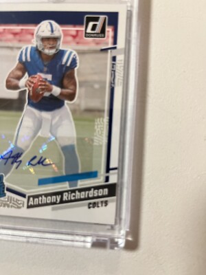 Anthony Richardson RARE 2023 Donruss Rated Rookie Auto RC SP Colts