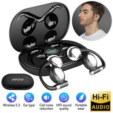 Mpow Open Ear Earbuds Bluetooth Headphones w/Mic, OWS Air Conduction Earphones