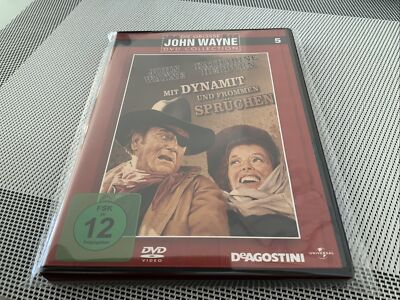 DVD MIT DYNAMIT UND FROMMEN SPRÜCHEN # John Wayne, Katharine Hepburn +###