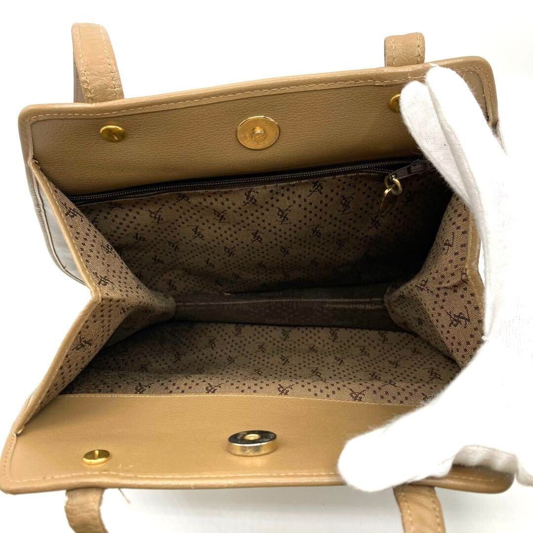 Borsa tote Yves Saint Laurent logo Cassandra pelle PVC vintage borsetta bordo JP