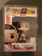 Funko Pop! Figura Vinilo NBA Devin Booker Suns Edición Hogar #153 Protector Casi Nuevo