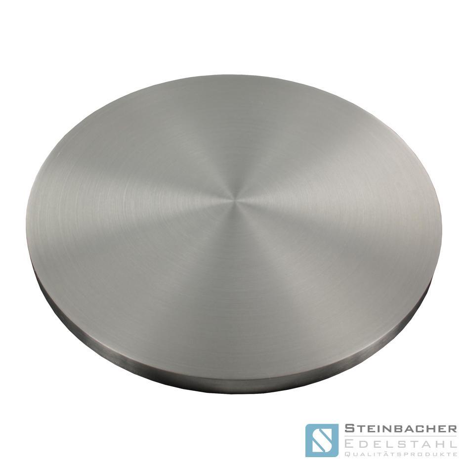 Edelstahl Ankerplatte V2A 120 x 80mm Ronde Flansch Bodenplatte Platte #23