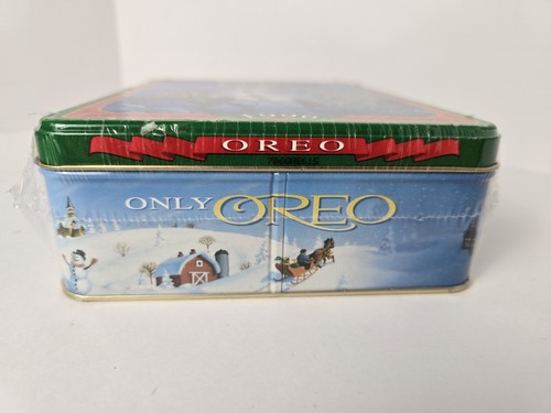 Vintage ungeöffnete OREO COOKIES Tasche in Weihnachten Feiertag Dose - Jahr 1996! - Bild 6 von 8