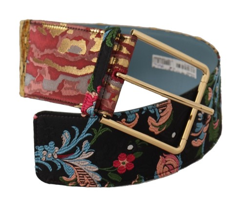 Dolce & Gabbana Multicolor Floral Applique Detail Tie Belt Womens Dolce & Gabbana Multicolor Floral Applique Detail Tie  main image 4
