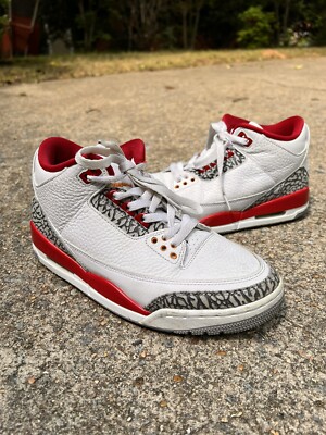 Jordan 3 Retro Mid Cardinal Red CT8532-126 Size 7 | eBay