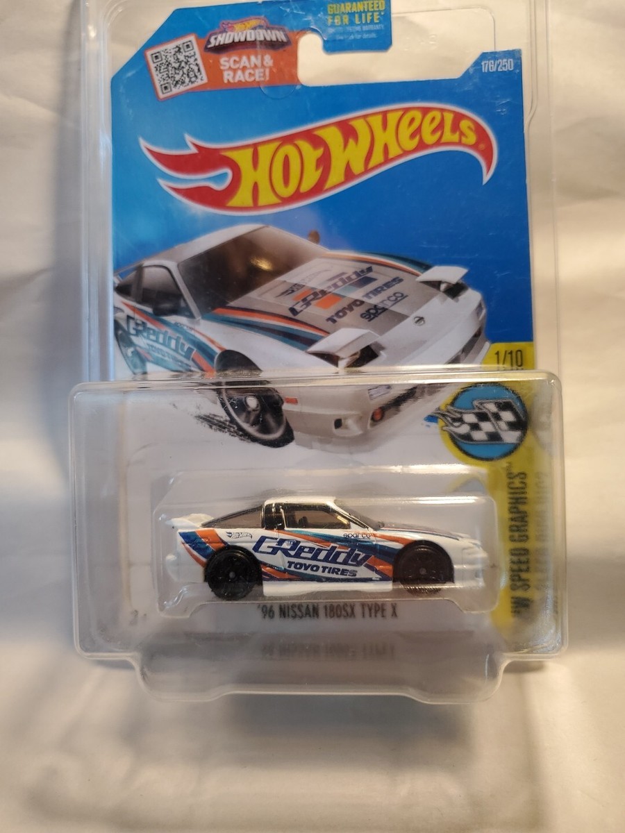Hot Wheels HW Speed Graphics 1/10 (2015) White '96 Nissan 180SX