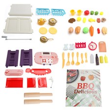 Plastic Tableware Kitchen Set With Sound, Light And Spray Function Kid Toy Gift