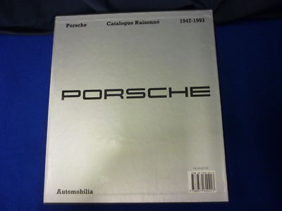 PORSCHE CATALOGUE RAISONNE, 1947-1993,  PASINI, HARDCOVER,  2 VOL CASED SET NEW 