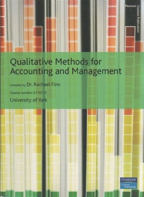 Qualitative Methoden für Rechnungswesen und Management, Dr. R Finn