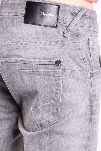 Pepe Jeans Zinc 834, vaqueros para hombre, pantalones, mezclilla, gris, pantalones - Imagen 5 de 5