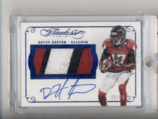 2015 PANINI FLAWLESS FOOTBALL #PA-DH DEVIN HESTER GAME WORN PATCH AUTO /20