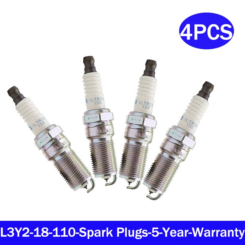 4x L3Y2-18-110 For Mazda 3 5 6 CX-7 Tribute Ford ILTR5A13G Iridium Spark Plugs