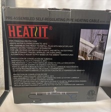 Heat-It Pipe Heating Cable 60 Feet Pre-Assembled Self-Regulating Plumbing Cold