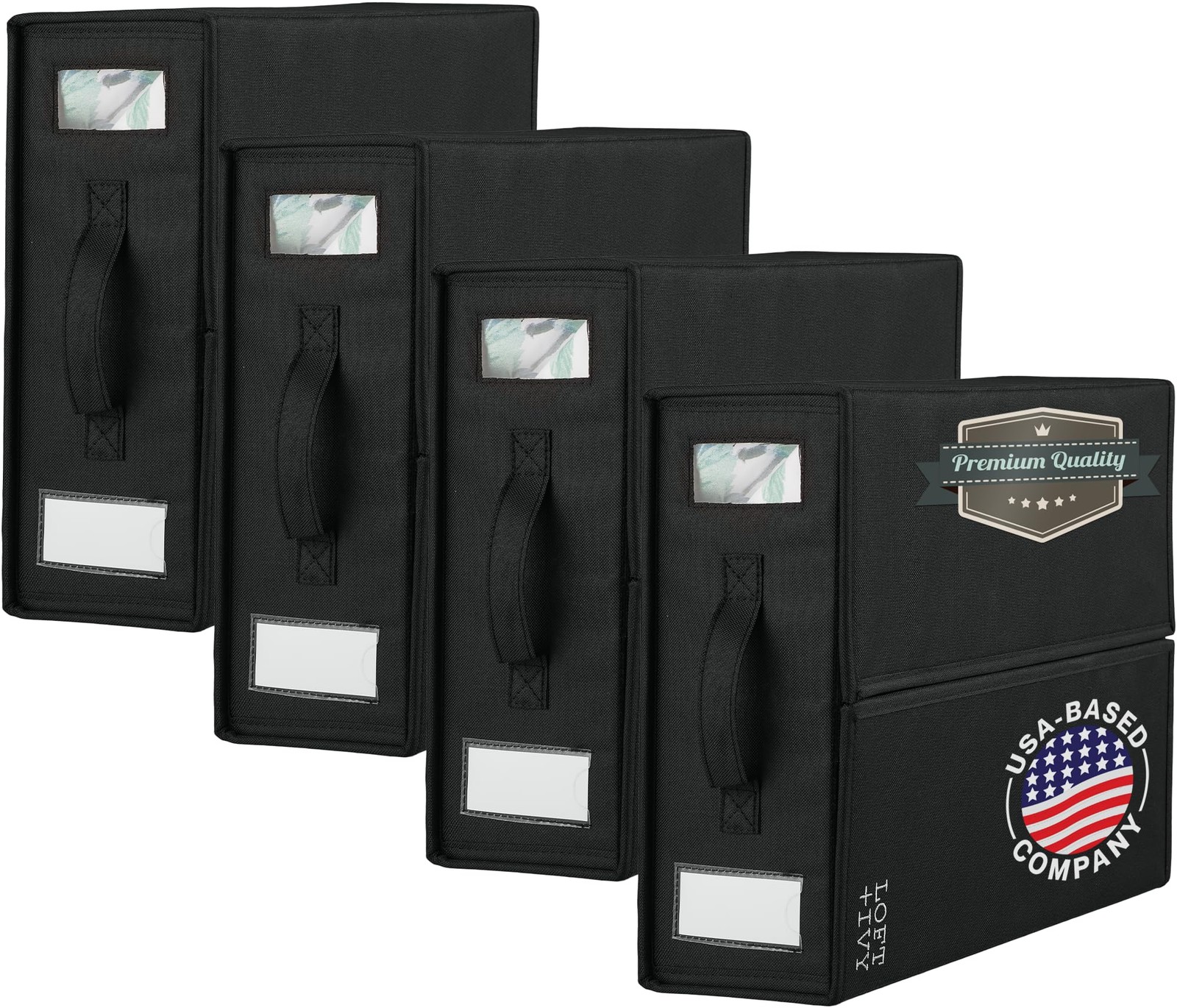 ОРГАНАЙЗЕР ДЛЯ ХРАНЕНИЯ БЕЛЬЯ LOFT IVY SHEET STASH ИЗ ПРОЧНЫХ 4-х УПАКОВОК - ЧЕРНЫЙ 8490₽