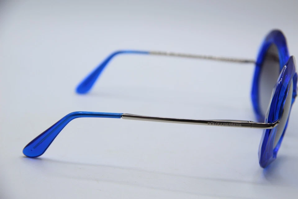 NUEVAS GAFAS DOLCE & GABBANA DG 6105 3009/19 AZUL PLATA MONTURAS AUTÉNTICAS 50-27 Foto 4 de 4