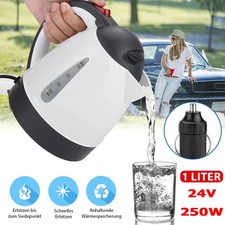 24V 1000ML Wasserkocher für Lkw Wohnmobil 250-Watt, Kfz Wasserkocher, Camping