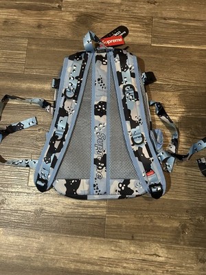 Supreme Cordura Backpack Blue Chocolate Chip Camo Backpack SS20