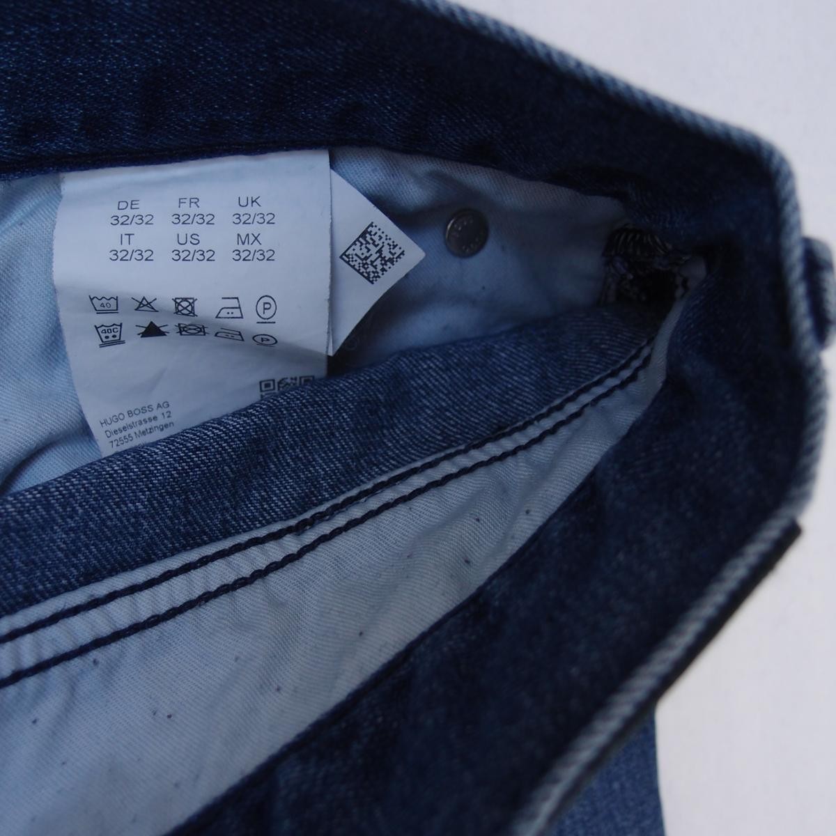 Mens HUGO BOSS WYOMING Straight Blue Jeans W32 L34 thumbnail 5