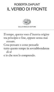 Il verbo di fronte von Dapunt, Roberta | Buch | Zustand sehr gut