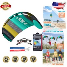 Aqua Symphony Beach III 1.3 Stunt Foil Kite 51" Durable Ripstop Polyester