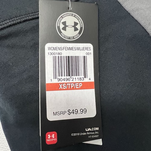 Under Armour UA Favorite Graphic Damen Leggings gestreift schwarz Gr. XS - Bild 7 von 7