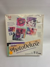 Vintage Adobe Photo Deluxe 2.0 For Windows CD-ROM Software System New Sealed