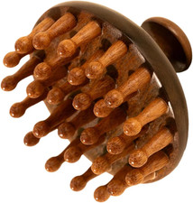 Premium Wooden Scalp Massage Brush, Shampoo Brush, Wet and Dry, Scalp Massager f