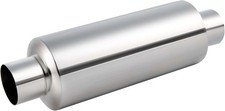 Resonator Muffler Stainless Steel 2.25inches Universal Exhaust 13.8inches Double