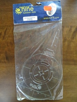GaleFore Nine Gaming Aids - GF9 Multi-Template Standard - Schablone Tabletop