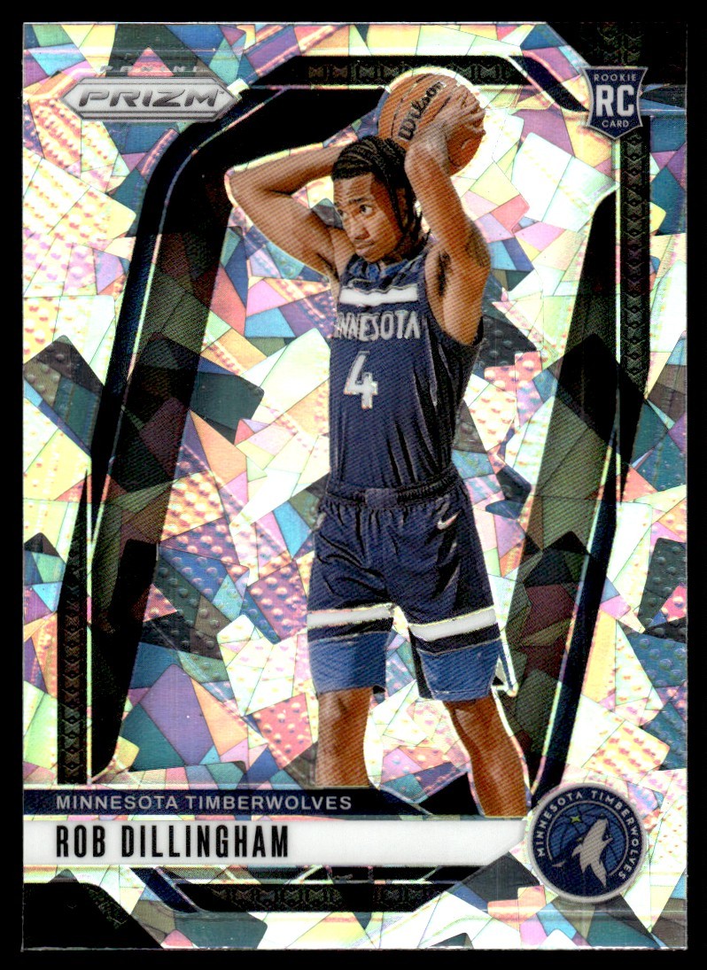 2024-25 Panini Prizm ‪ Ice Rob Dillingham Rookie Minnesota Timberwolves #250