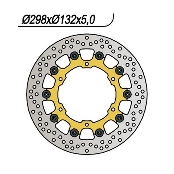 Yamaha Xt Z TÉNÉRÉ 660 Schwimmende Vorderradbremsscheibe 2008-2015-image