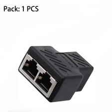 RJ45 Splitter Adapter,Aoiutrn USB 1 to 2 Network Connector Dual LAN Ethernet Soc