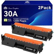 Toner Kingdom 30A CF230A Toner Cartridge Replacement for HP 30A Black Toner C...